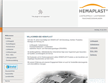 Tablet Screenshot of hemaplast.com